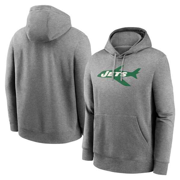 Men's New York Jets Heather Gray Primary Logo Long Sleeve Hoodie T-Shirt,We sell and wholesale Men's New York Jets Heather Gray Primary Logo Long Sleeve Hoodie T-Shirt on line form chian!